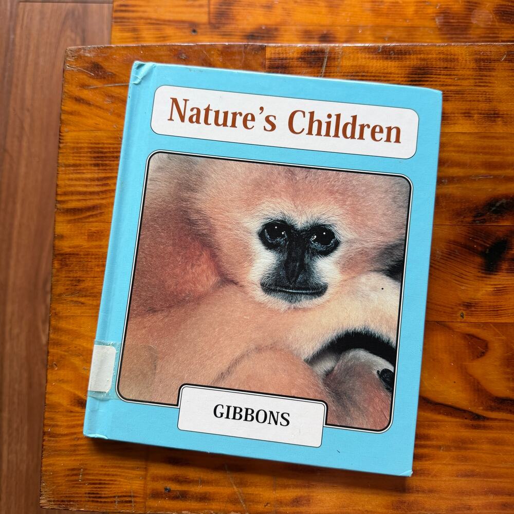 Vintage 2004 Nature's Children Gibbons Hardcover Book